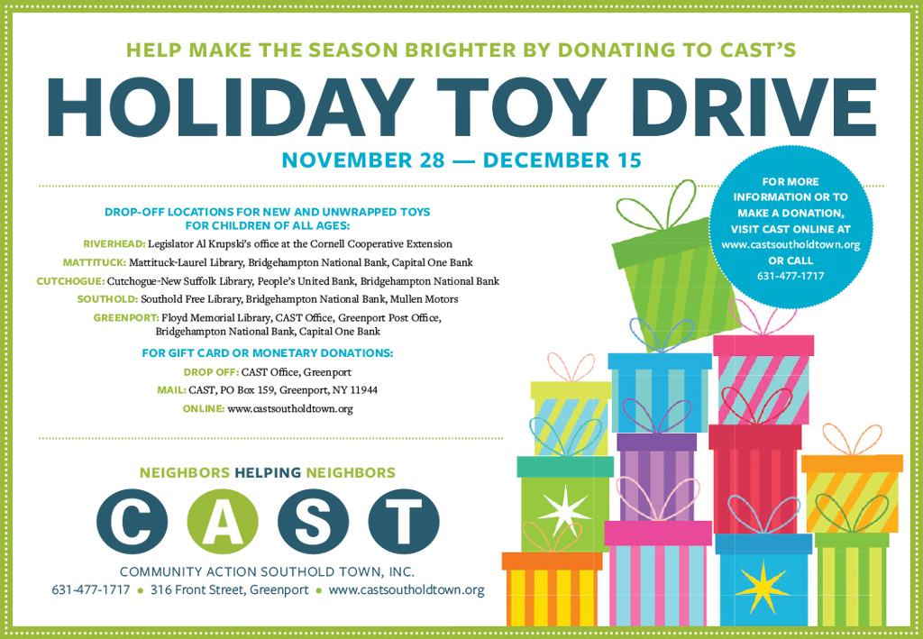 CAST holiday toy drive