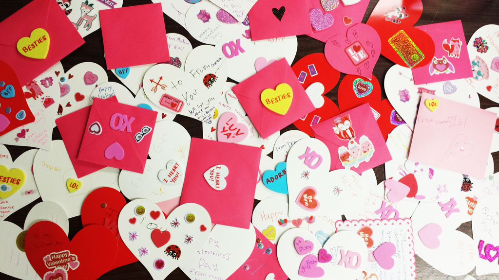 Valentines from Girl Scouts Troop 261