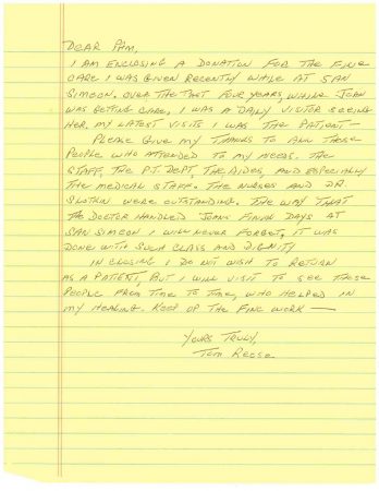 Thomas Reese's letter