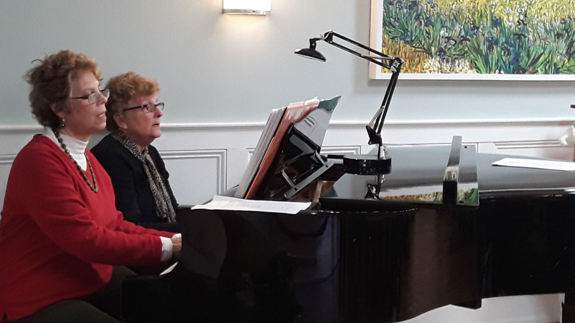 Ruth & Doris piano duet