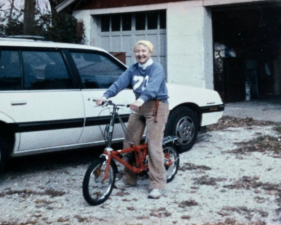 Mary Tuthill Learns how to Ride a Bike in her 70s