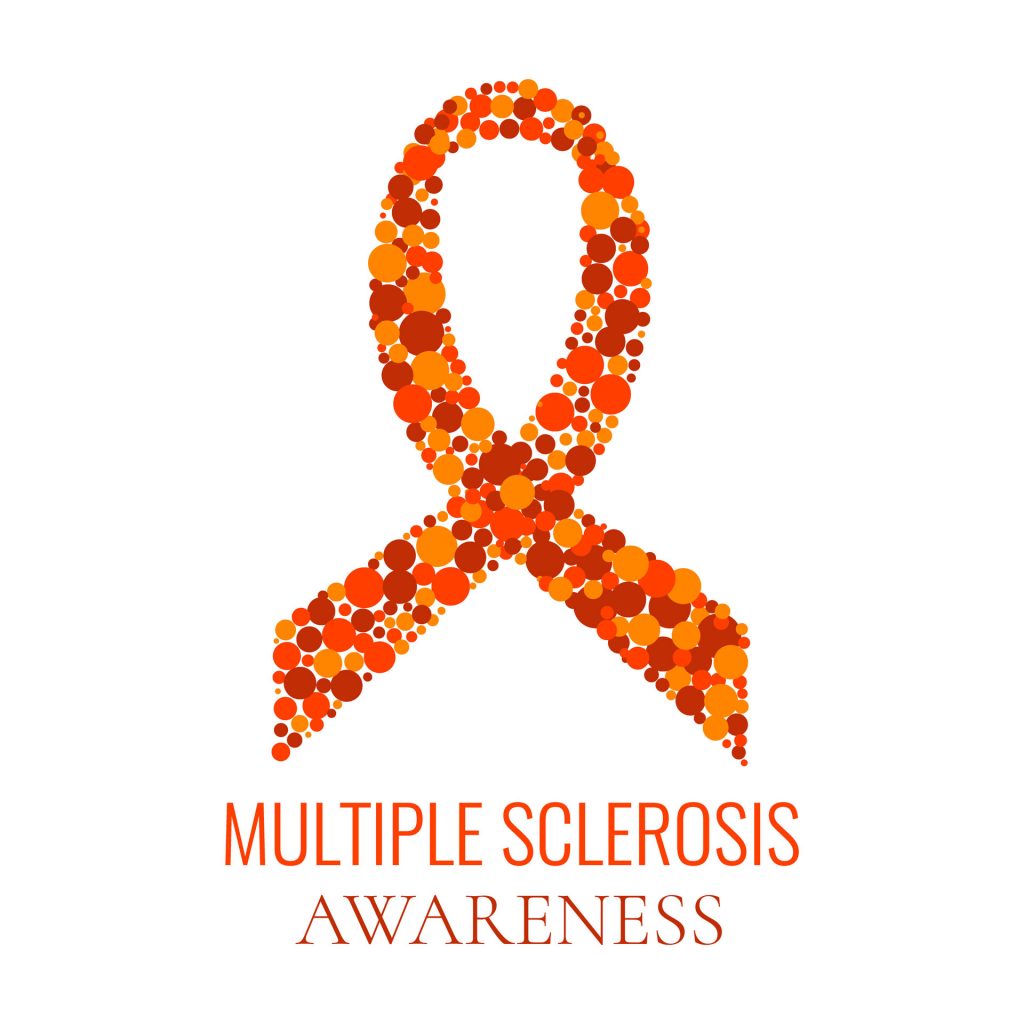 Multiple Sclerosis Awareness Month ribbon