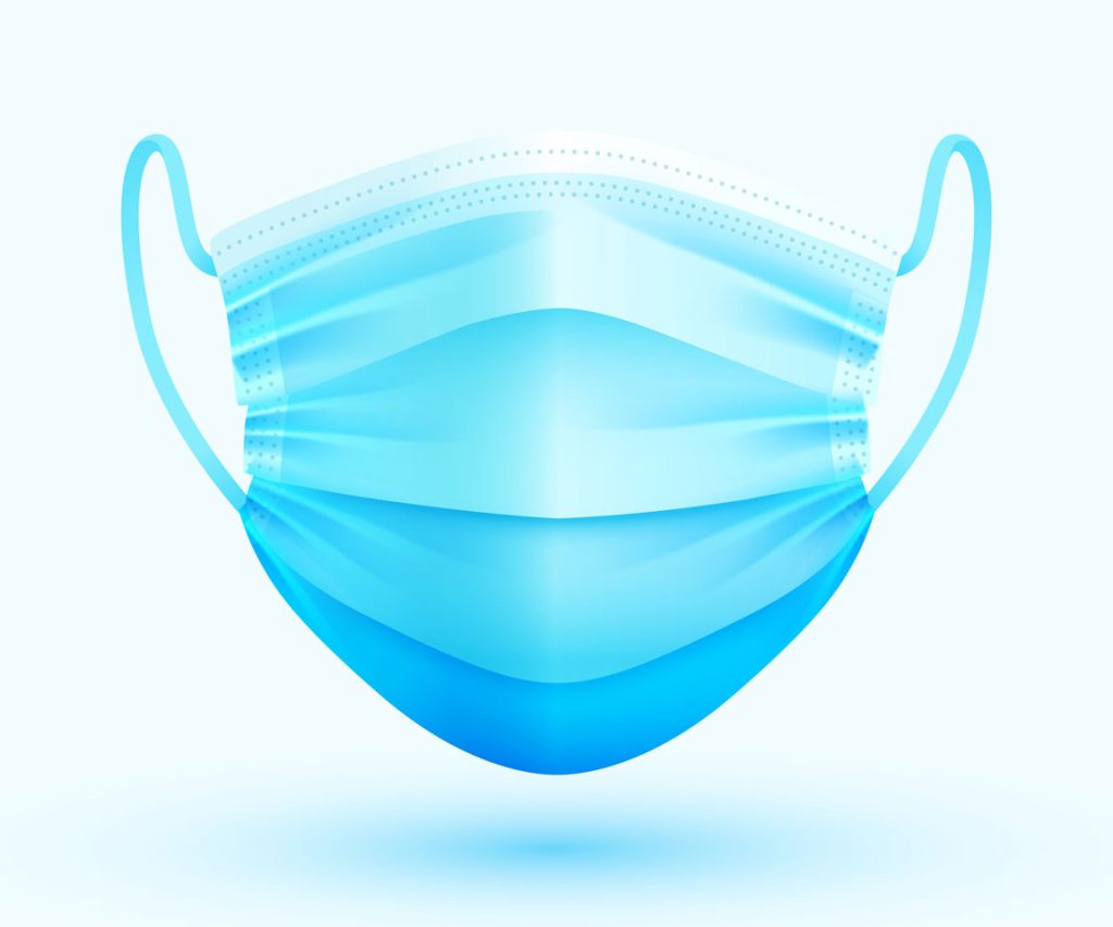 digital rendering of a COVID mask